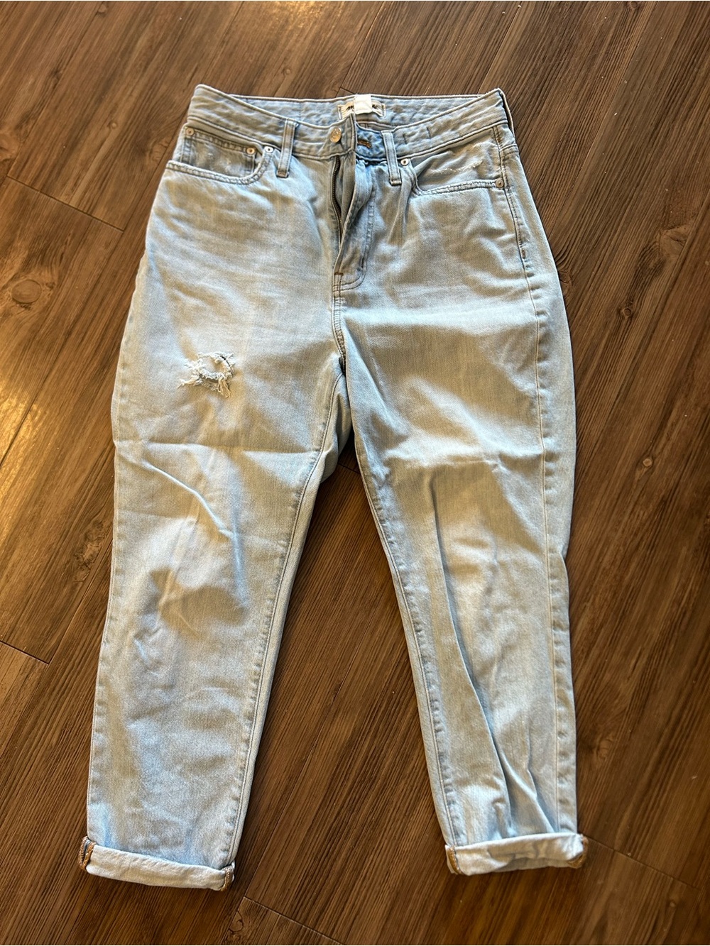 Madewell Light Blue High-Rise Wide-Leg Jeans